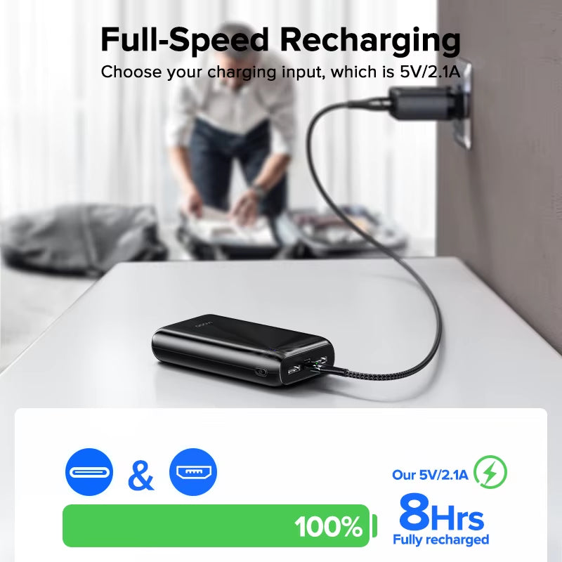 20000Mah Power Bank Ultra-Thin Portable Charger for Iphone 15 Xiaomi Samsung Huawei External Battery 10000 Mah Powerbank