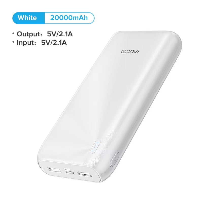20000Mah Power Bank Ultra-Thin Portable Charger for Iphone 15 Xiaomi Samsung Huawei External Battery 10000 Mah Powerbank