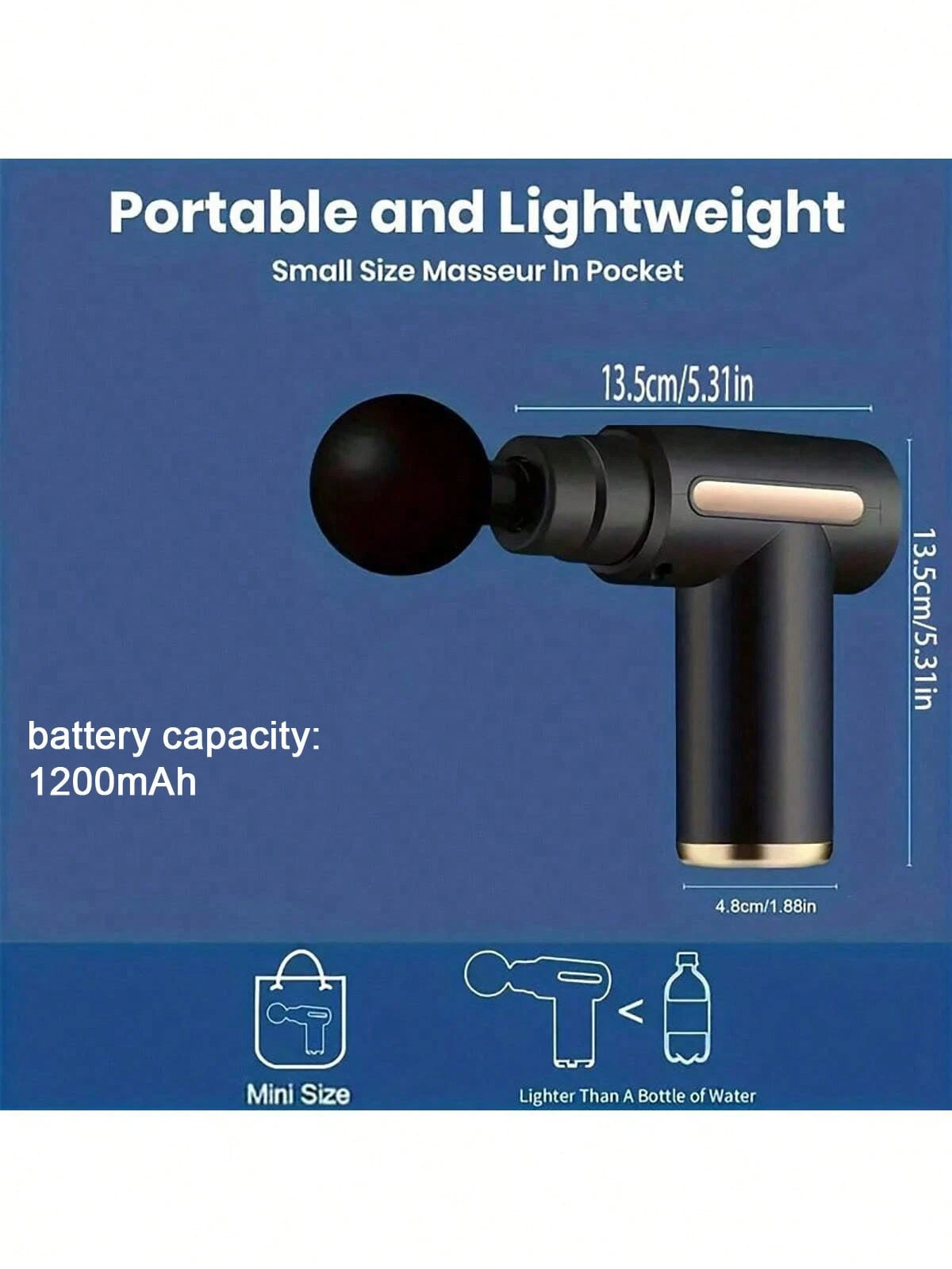 1Pc Fascial Gun, Modern Mini Massage Gun for Relaxation