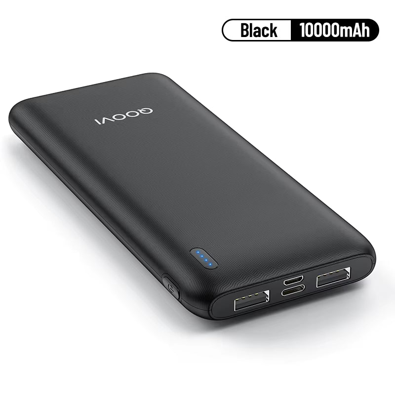 20000Mah Power Bank Ultra-Thin Portable Charger for Iphone 15 Xiaomi Samsung Huawei External Battery 10000 Mah Powerbank